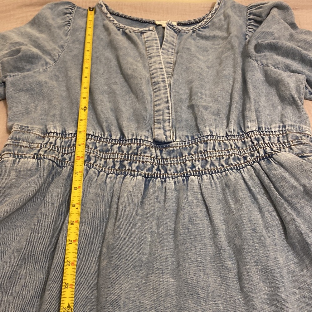 Pilcro Light Blue Denim Mini Dress . Size XL - Picture 5 of 8